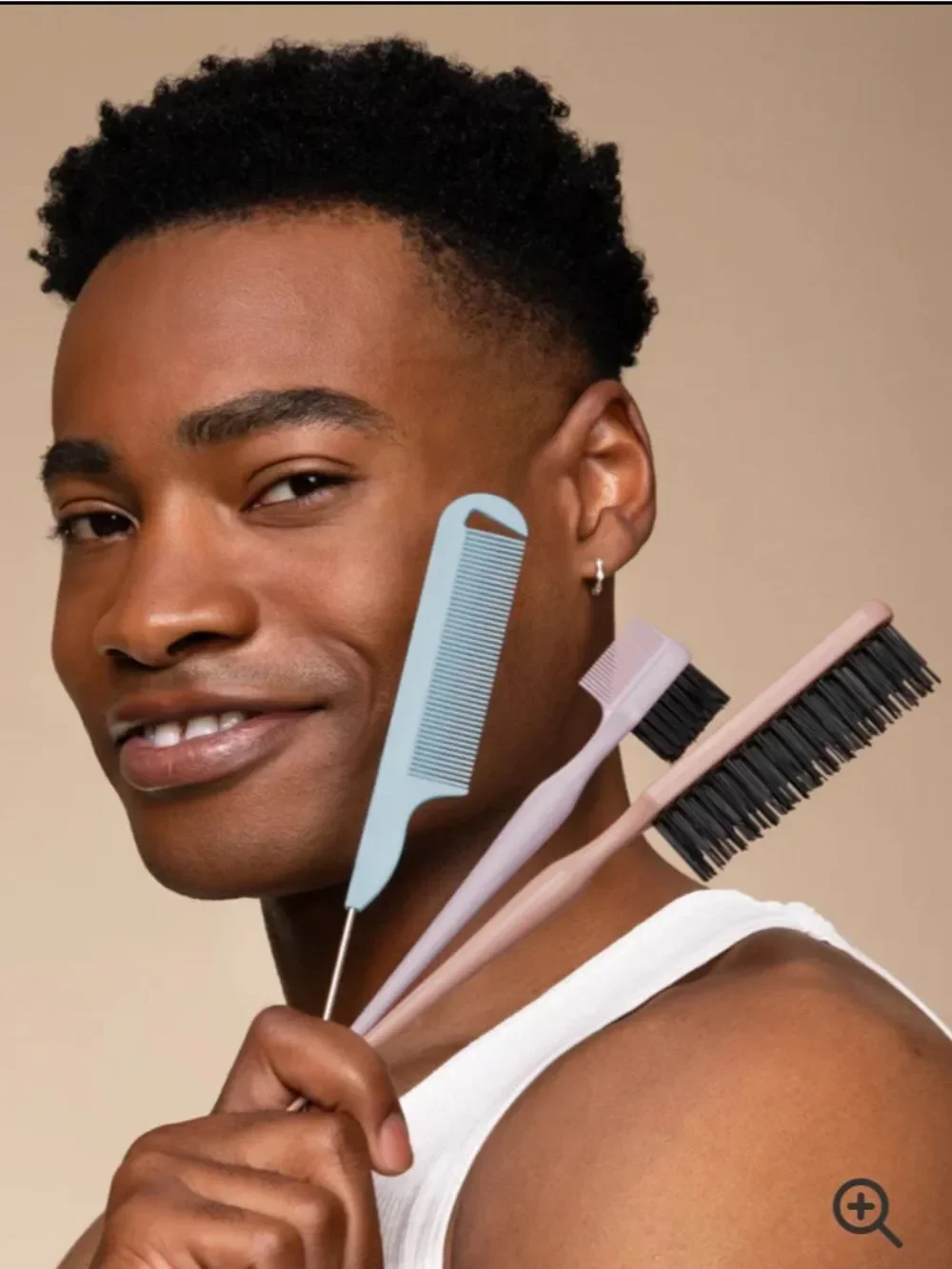 kitsch 3 piece Detail & Define Styling Smoothing Teasing Sectioning Brush Set
